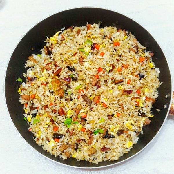 Grandma’s Easy Chicken and Mushroom Fried Rice