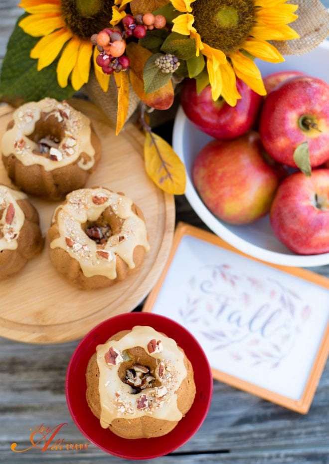 Apple Bundt Cake Praline Frosting