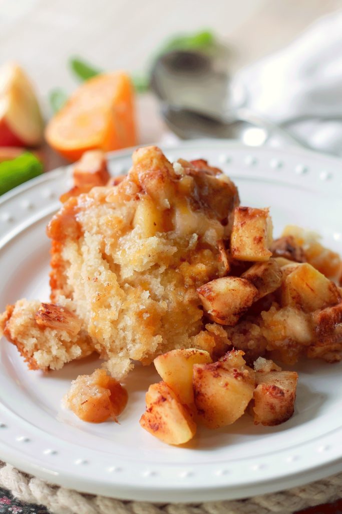 crock pot apple pudding