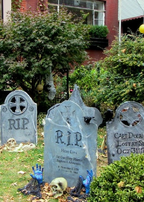 DIY tombstone